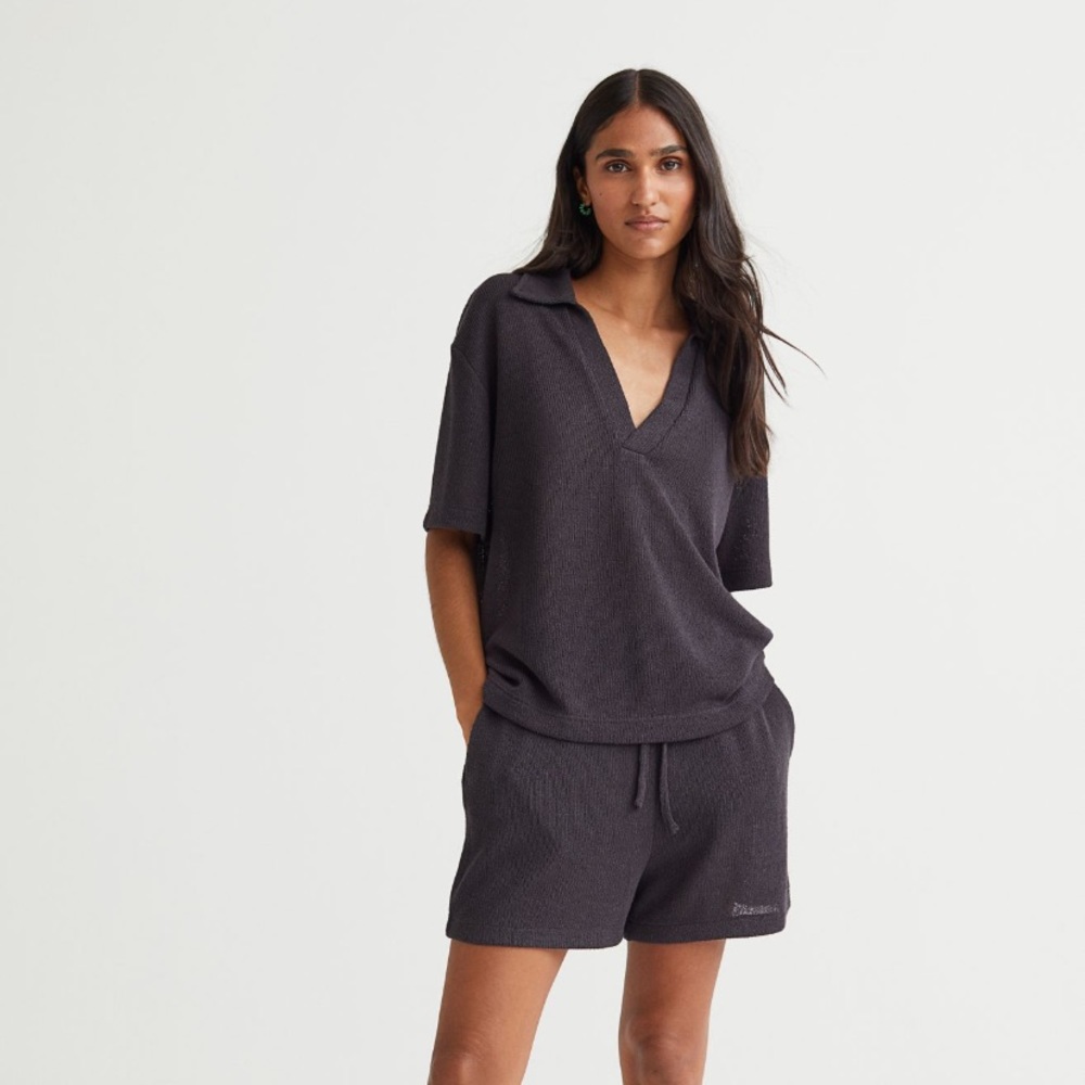 H&M Dark Grey Short Set